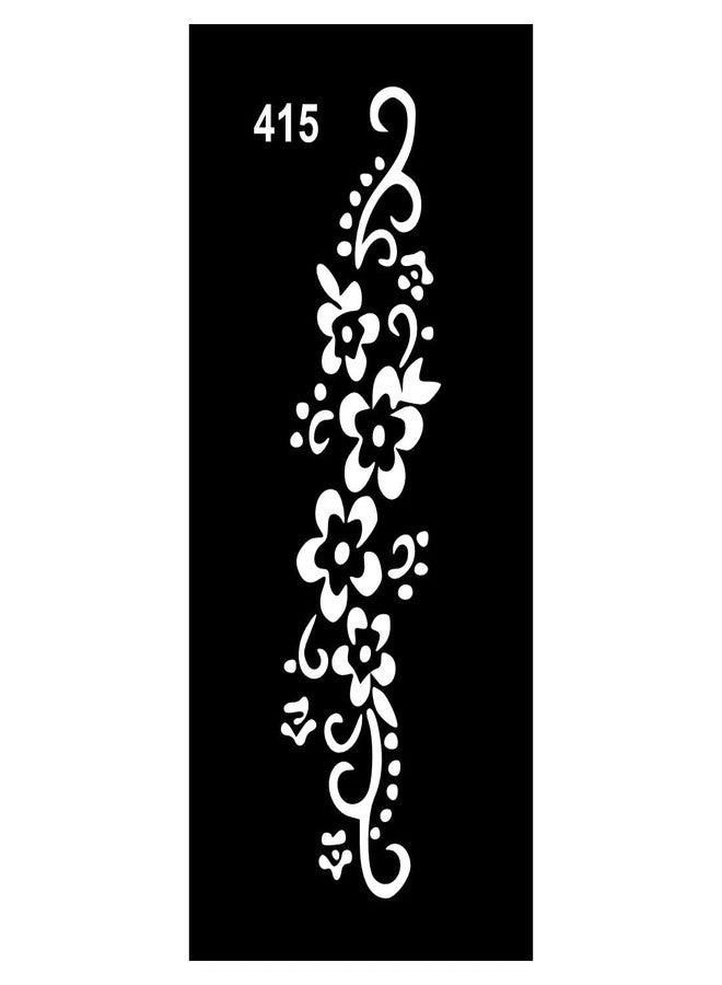 ORDERSHOCK Festive Style Mehndi Stencil Stickers for Quick Décor For Kids & Adults Both Sticker - Image 1